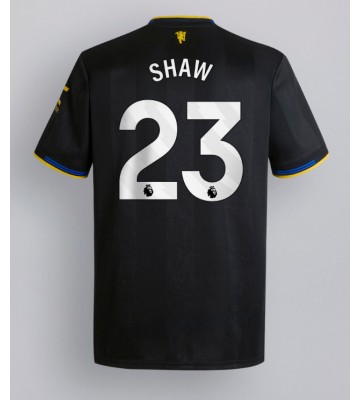 Lacne Muži Futbalové dres Manchester United Luke Shaw #23 2025-26 Krátky Rukáv - Tretina